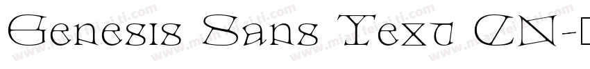 Genesis Sans Text CN字体转换